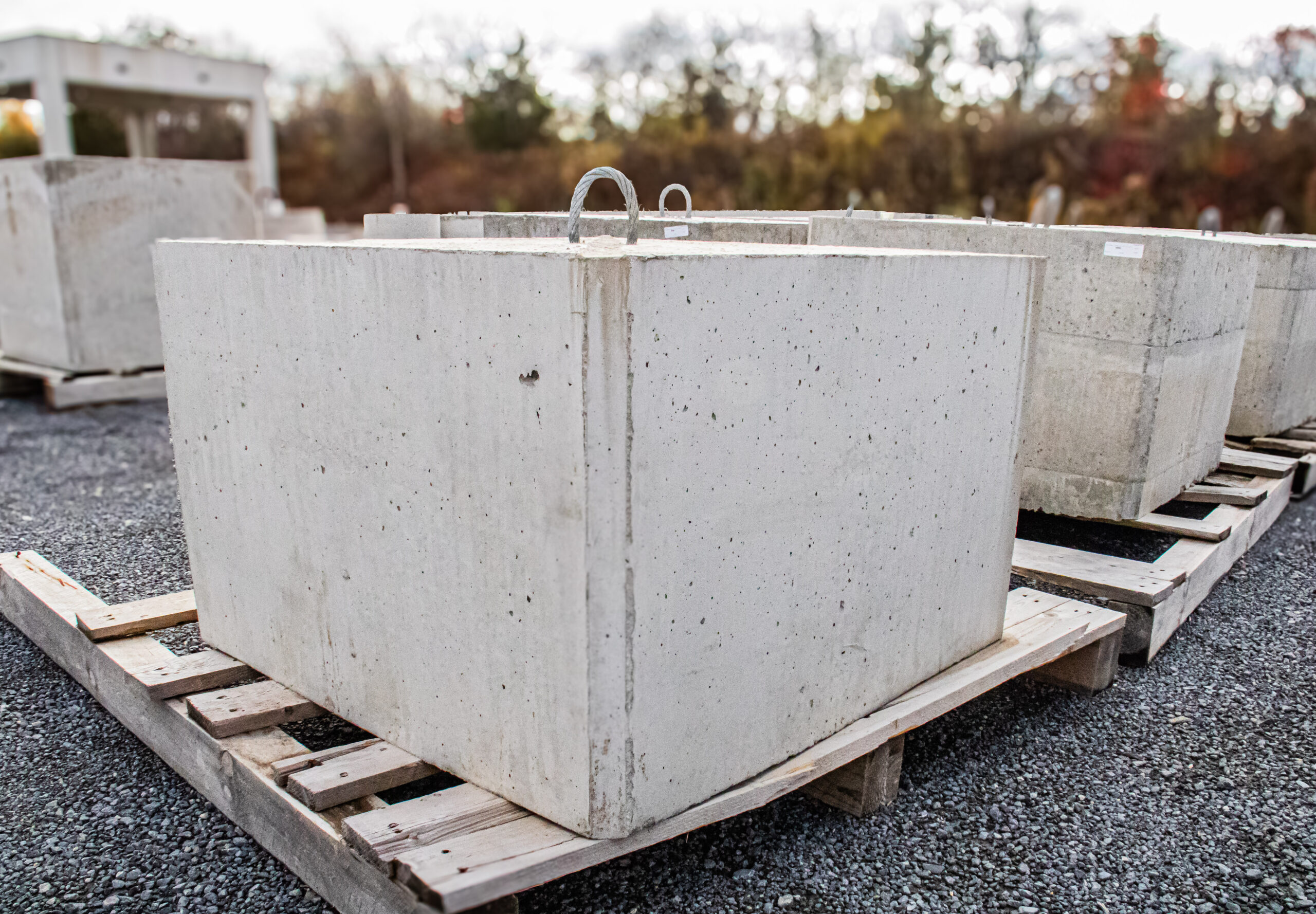 Precast concrete dock weight