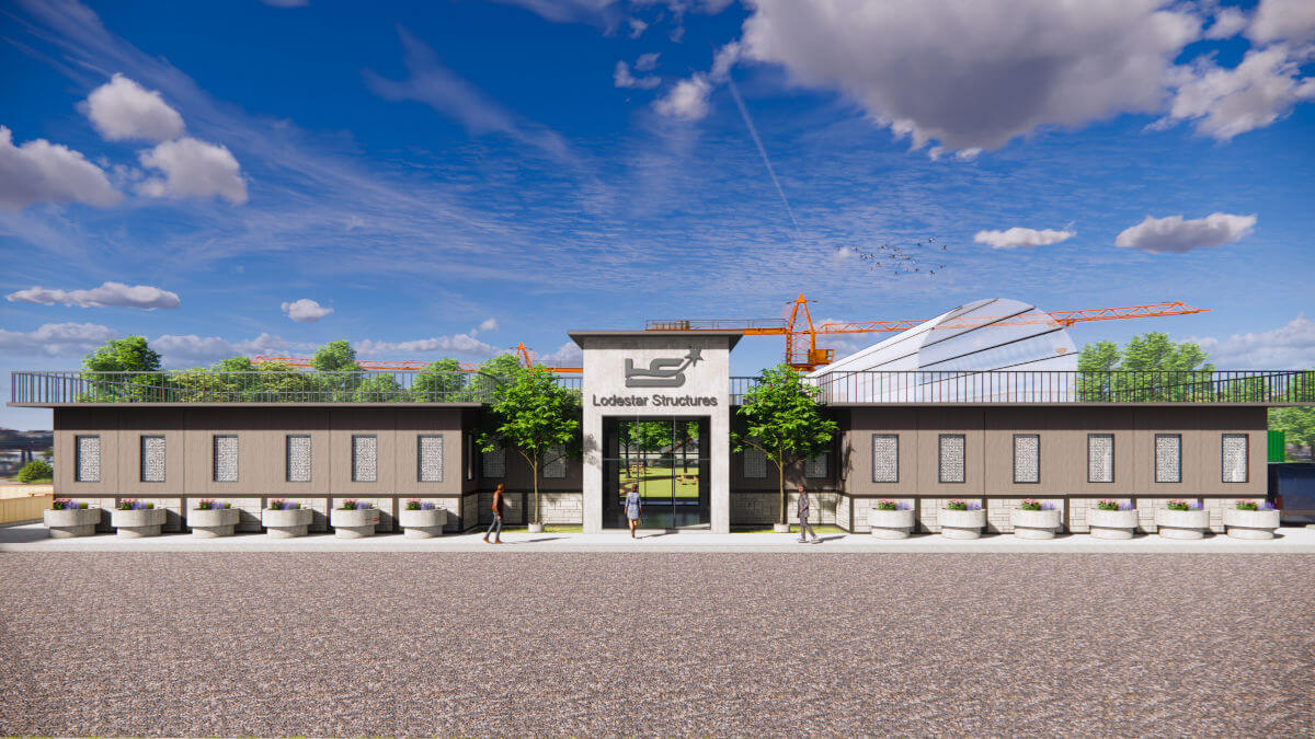 Architectural rendering of a Lodestar building concept