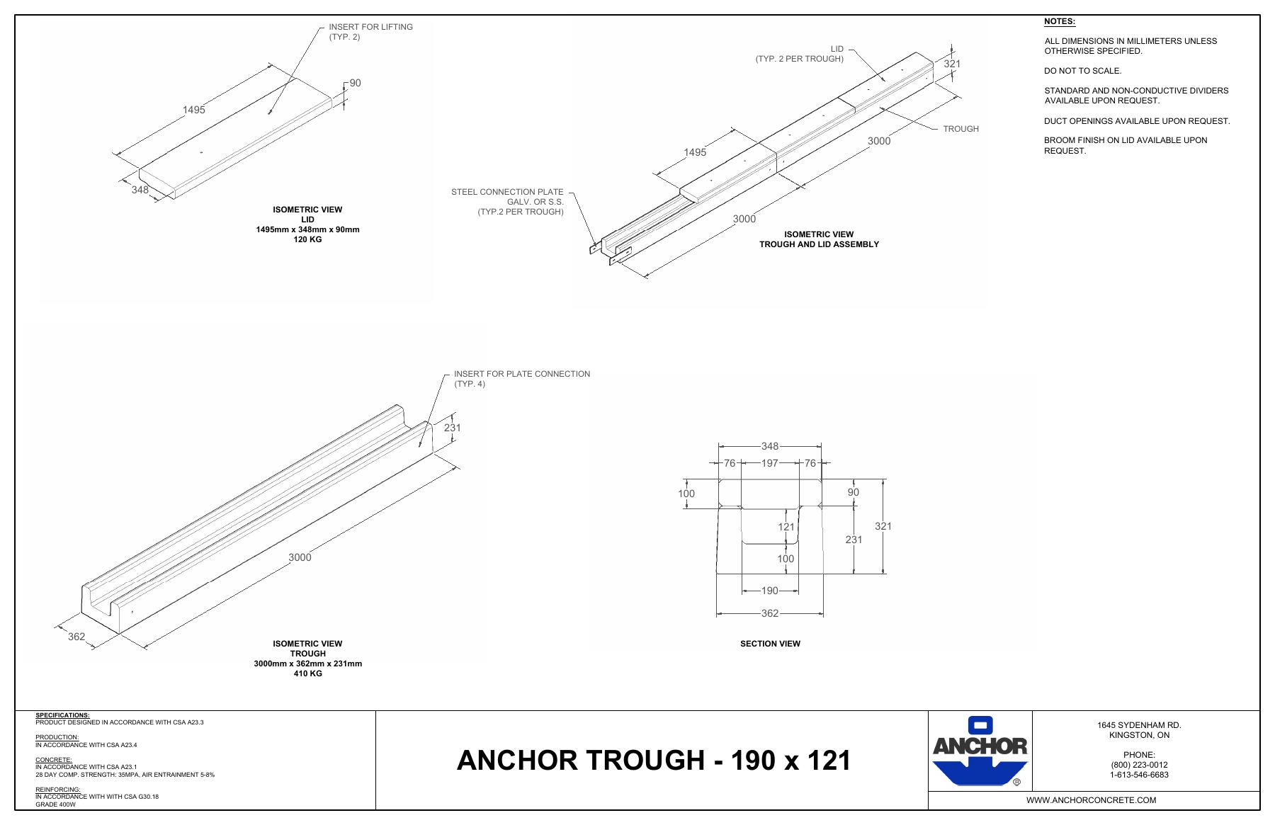 Complete original trough drawing preview
